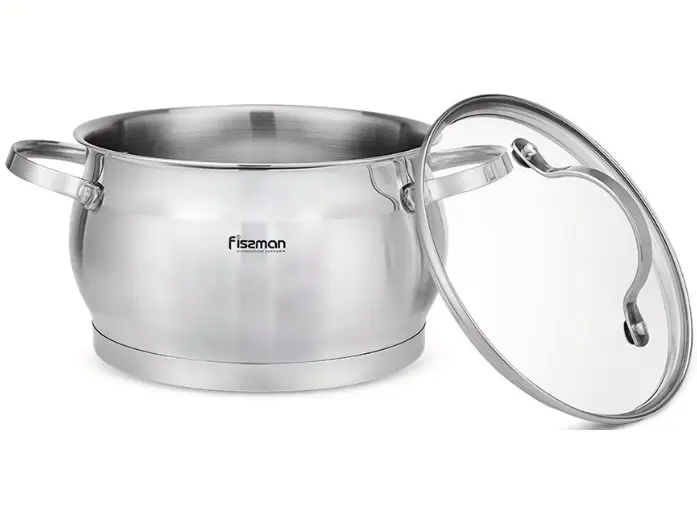 Кастрюля с крышкой Fissman Fabiana 5357 (Inox) - 2