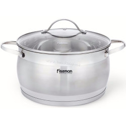Кастрюля с крышкой Fissman Fabiana 5357 (Inox)