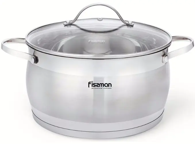 Кастрюля с крышкой Fissman Fabiana 5357 (Inox)