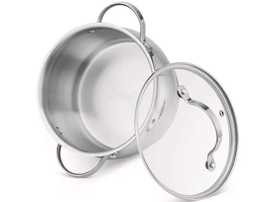 Кастрюля с крышкой Fissman Fabiana 5358 (Inox)