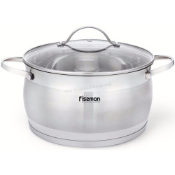 Кастрюля с крышкой Fissman Fabiana 5358 (Inox) Thumb