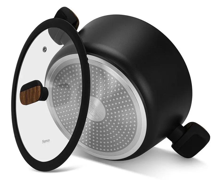 Oala cu capac Fissman Feorella 14512 (Black)