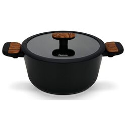 Кастрюля с крышкой Fissman Feorella 14513 (Black)