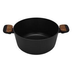 Кастрюля с крышкой Fissman Feorella 14513 (Black) Thumb