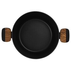 Кастрюля с крышкой Fissman Feorella 14514 (Black) Thumb