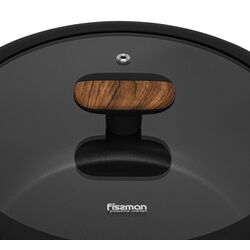 Кастрюля с крышкой Fissman Feorella 14514 (Black) Thumb