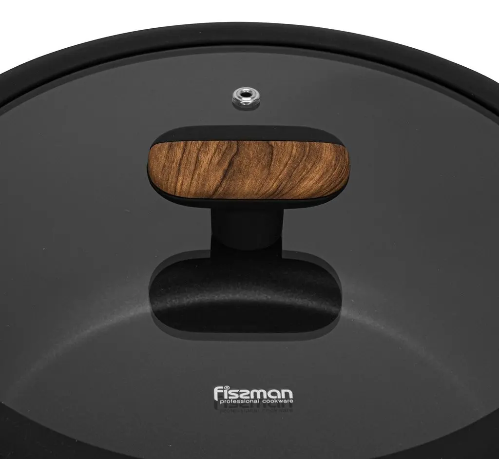 Кастрюля с крышкой Fissman Feorella 14514 (Black) - 10