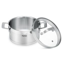 Кастрюля с крышкой Fissman Fobus 5388 (Inox) Thumb