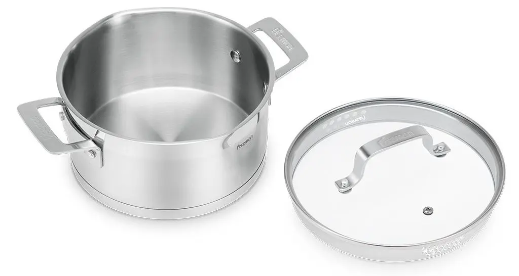 Кастрюля с крышкой Fissman Fobus 5388 (Inox) - 4