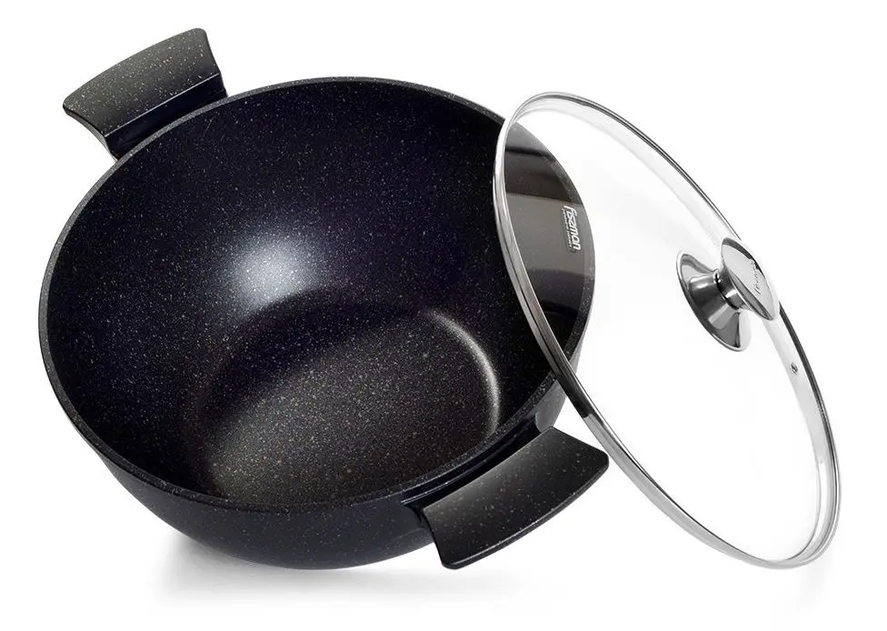 Кастрюля с крышкой Fissman Grande 14321 (Black) - 2