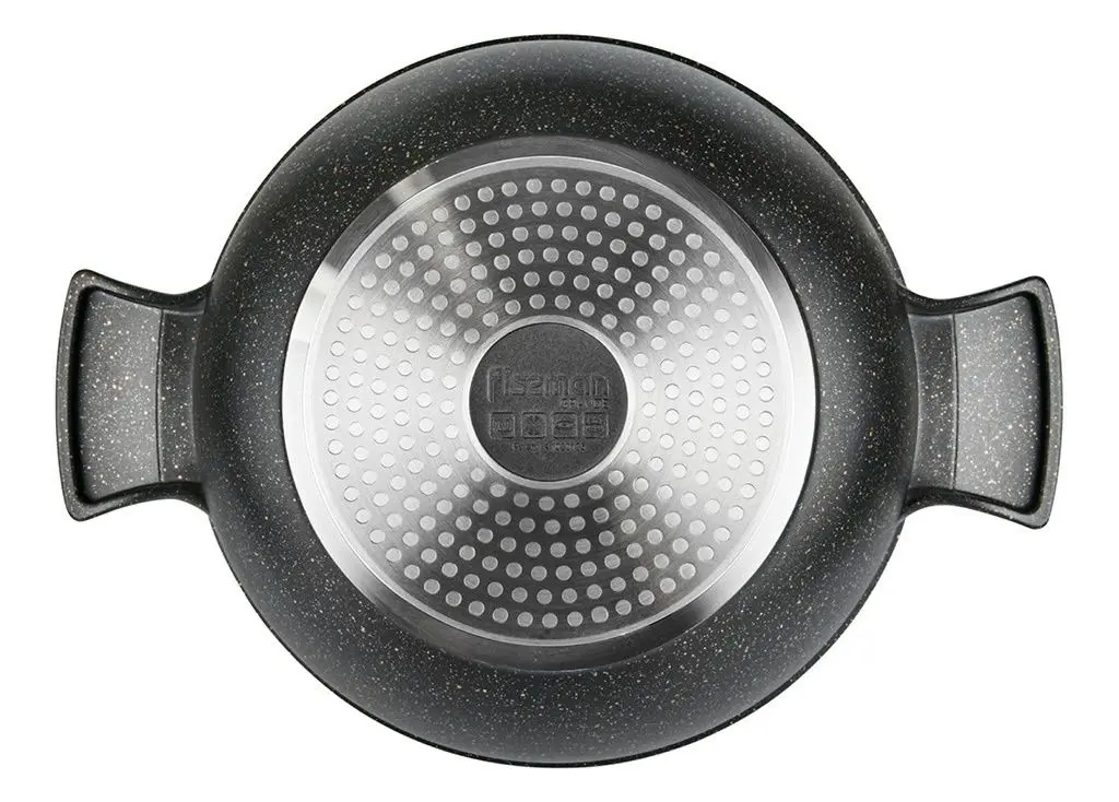 Кастрюля с крышкой Fissman Grande 14321 (Black) - 4