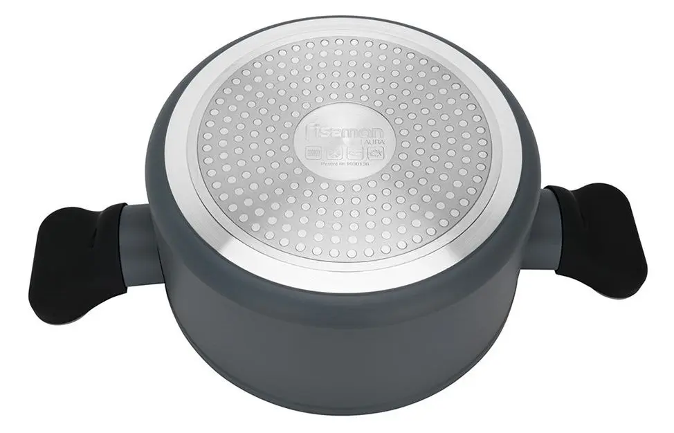 Oala cu capac Fissman Laura 14476 (Grey)