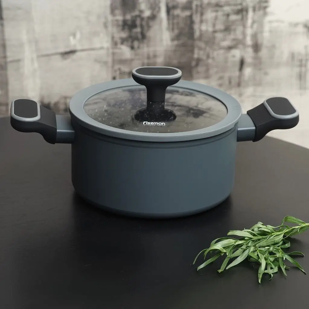 Oala cu capac Fissman Laura 14476 (Grey)