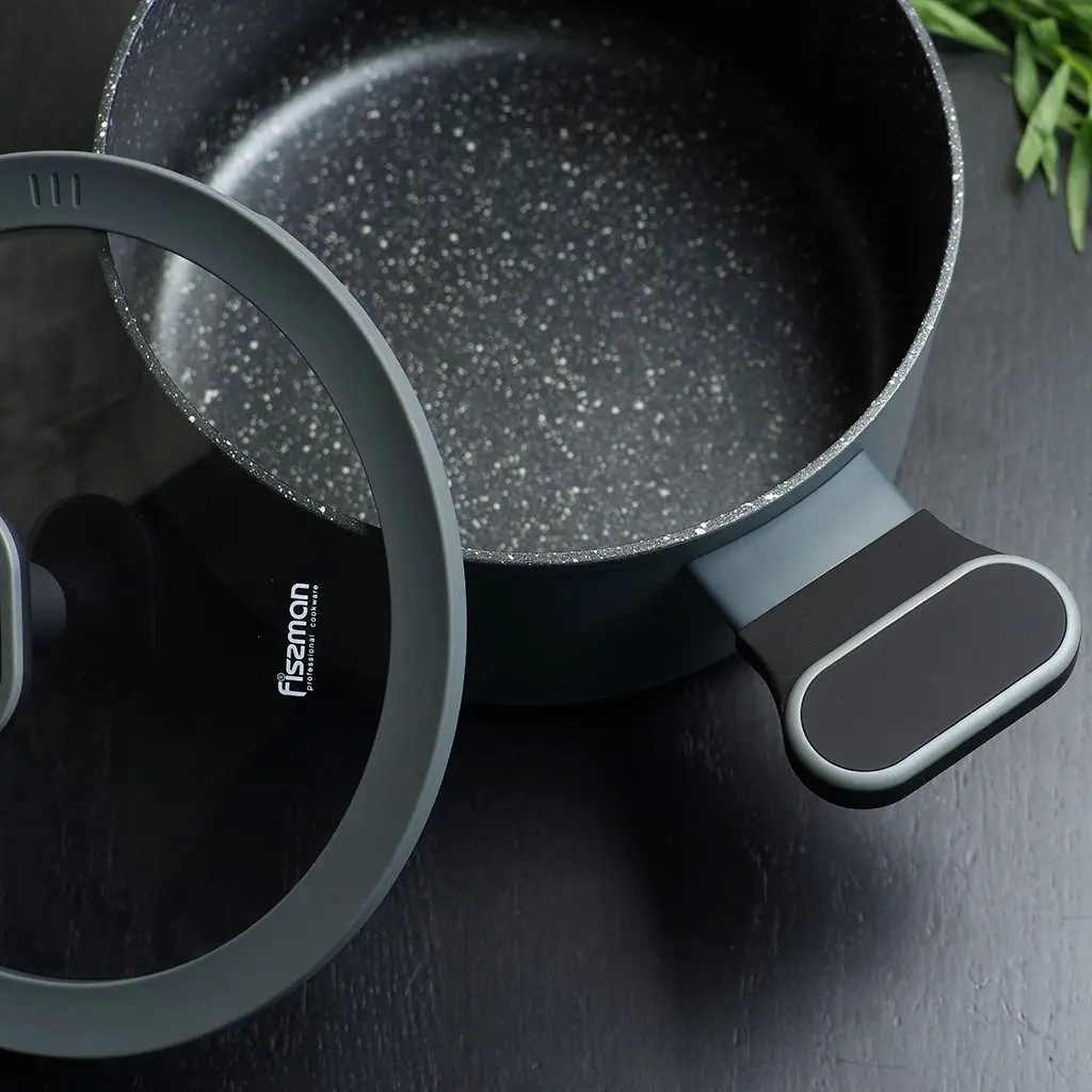 Oala cu capac Fissman Laura 14476 (Grey)