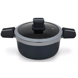 Oala cu capac Fissman Luxuria 14550 2.5l (Black)