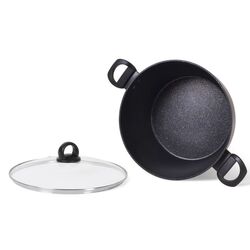 Кастрюля с крышкой Fissman Magna 14331 (Black) Thumb
