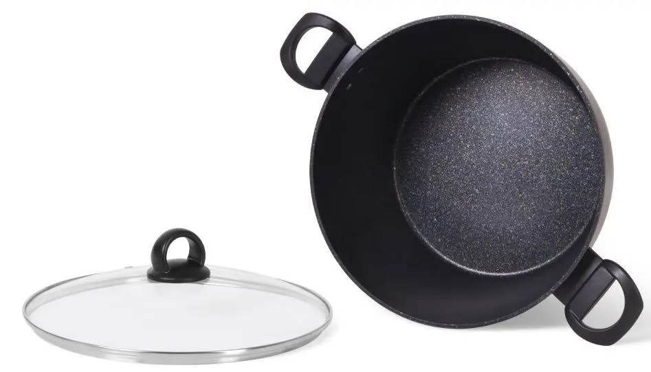 Кастрюля с крышкой Fissman Magna 14331 (Black)