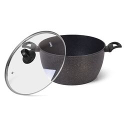 Кастрюля с крышкой Fissman Magna 14331 (Black) Thumb