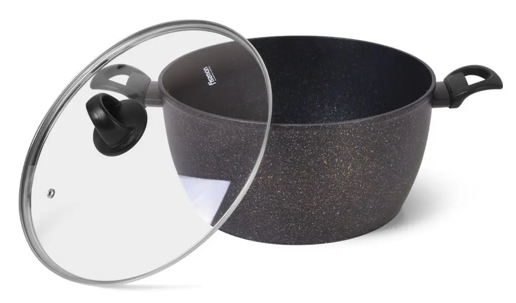 Кастрюля с крышкой Fissman Magna 14331 (Black)