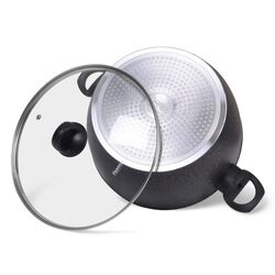 Кастрюля с крышкой Fissman Magna 14331 (Black) Thumb