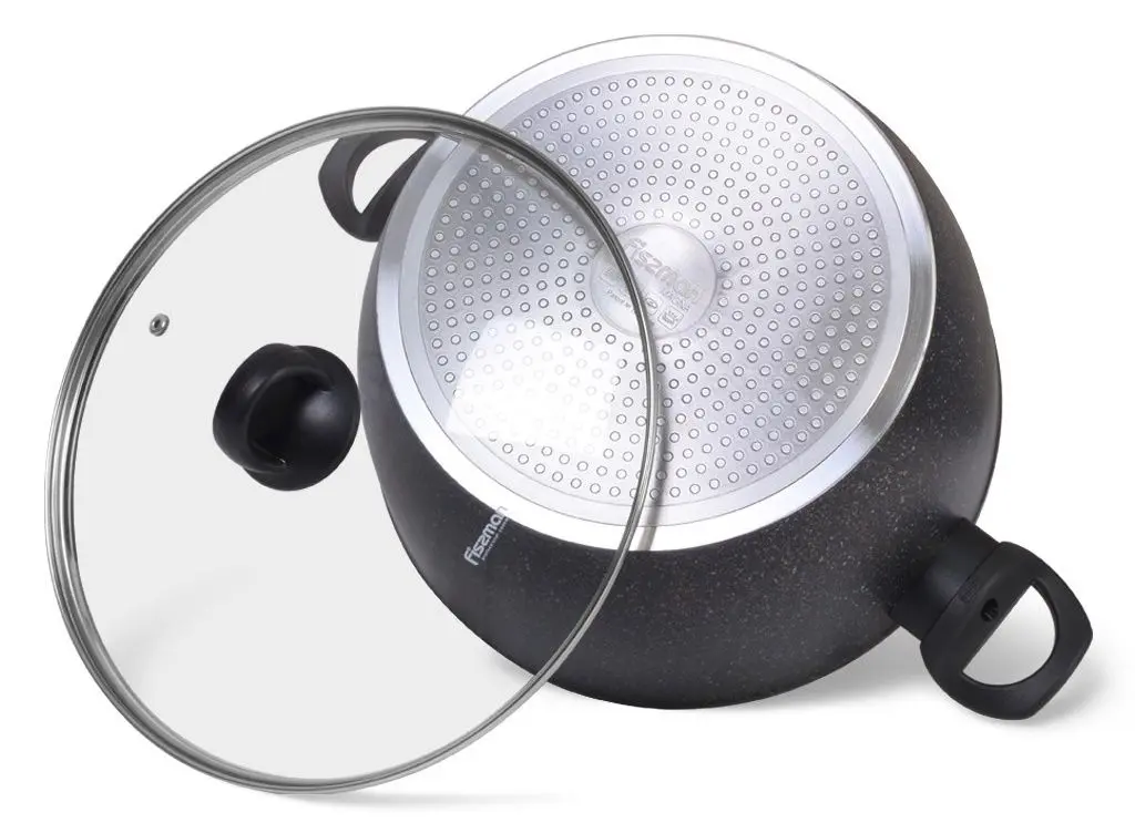 Кастрюля с крышкой Fissman Magna 14331 (Black)