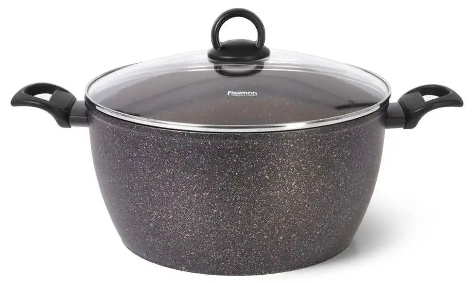 Кастрюля с крышкой Fissman Magna 14331 (Black)
