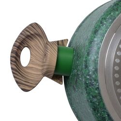 Кастрюля с крышкой Fissman Malachite 4318 (Green) Thumb