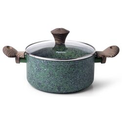 Кастрюля с крышкой Fissman Malachite 4318 (Green)