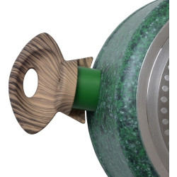Кастрюля с крышкой Fissman Malachite 4319 (Green) Thumb