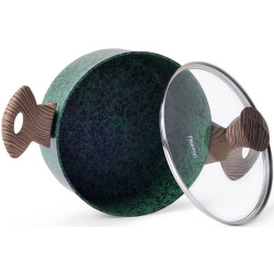Кастрюля с крышкой Fissman Malachite 4319 (Green) Thumb