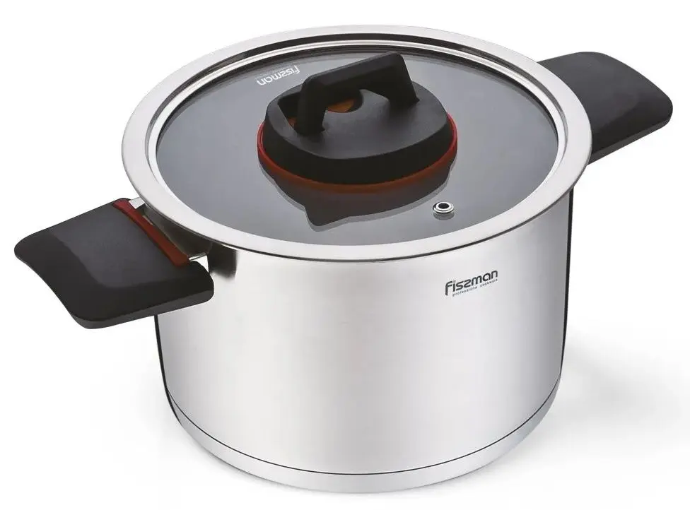 Кастрюля с крышкой Fissman Pauline 5228 (Inox)