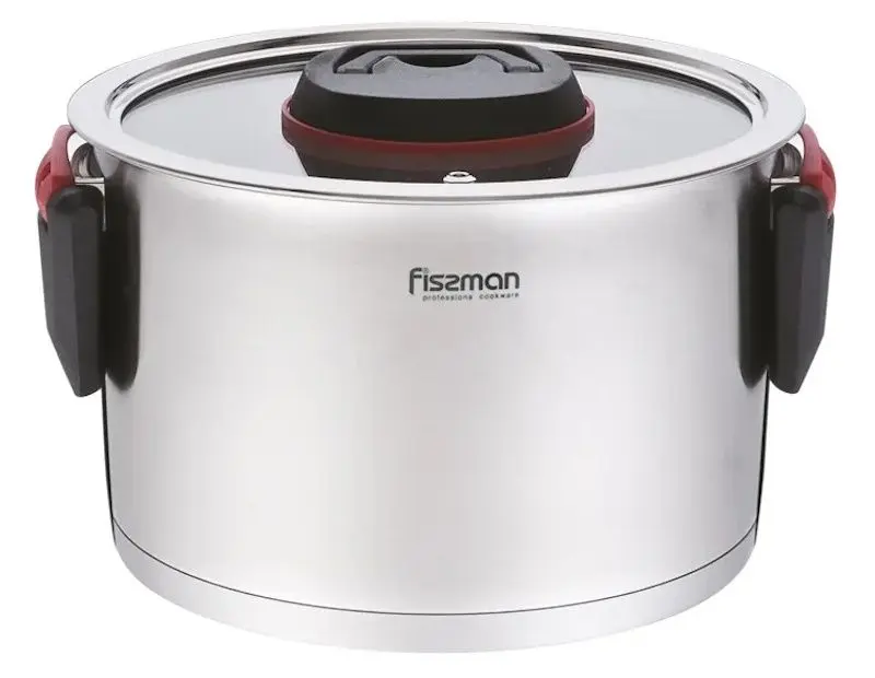 Кастрюля с крышкой Fissman Pauline 5228 (Inox)