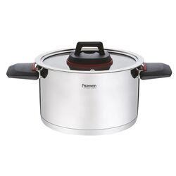 Кастрюля с крышкой Fissman Pauline 5228 (Inox)