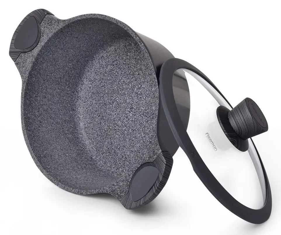 Oala cu capac Fissman Prestige 5041 (Grey)