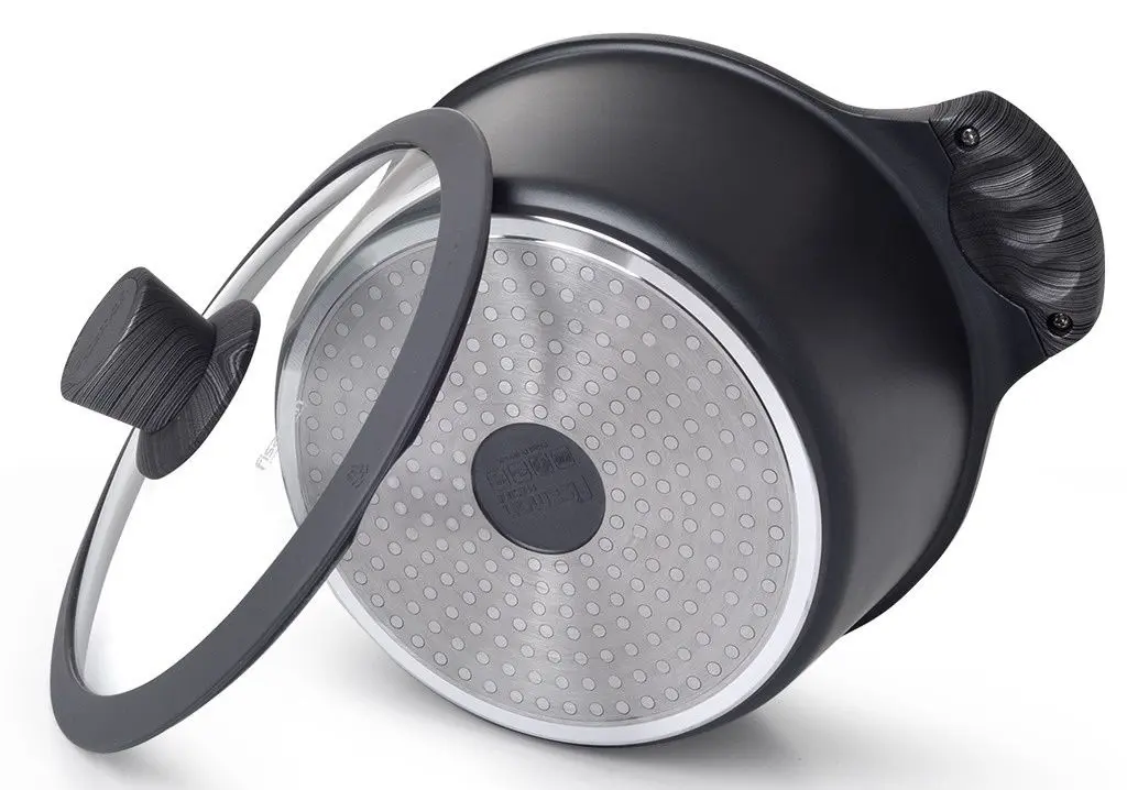 Oala cu capac Fissman Prestige 5041 (Grey)