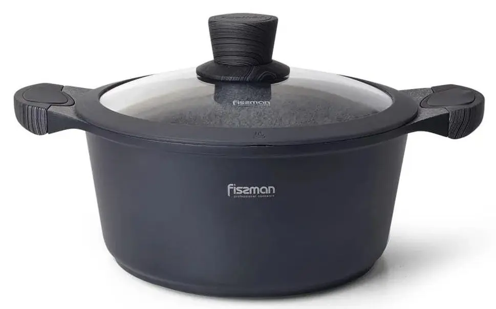 Oala cu capac Fissman Prestige 5041 (Grey)