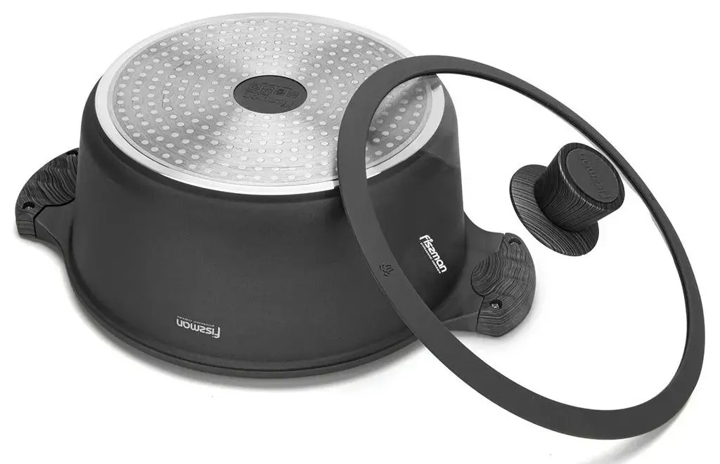 Oala cu capac Fissman Prestige 5049 (Grey)