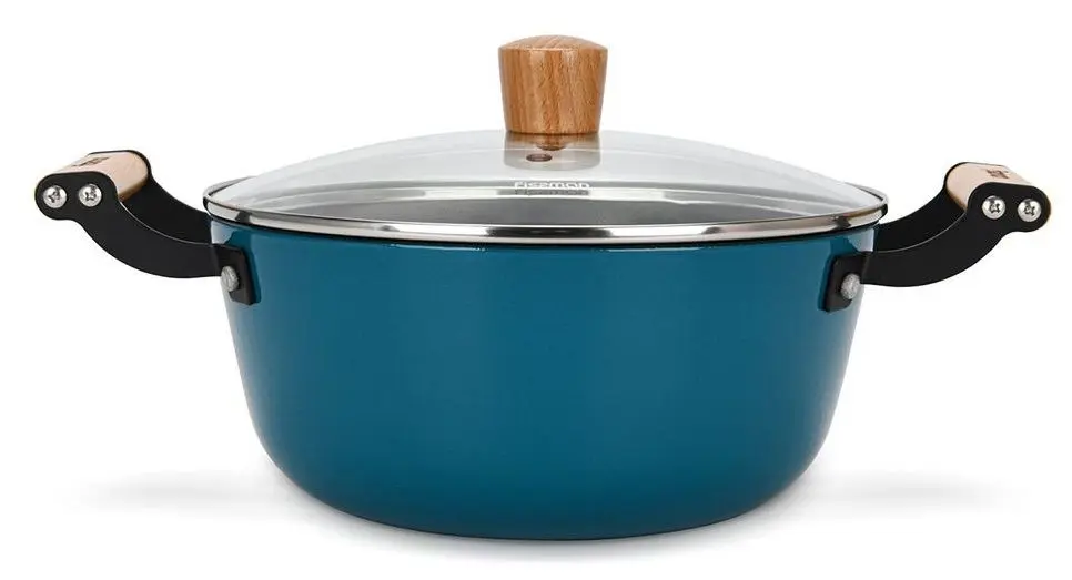 Oala cu capac Fissman Seagreen 4014 (Turquoise) - 2