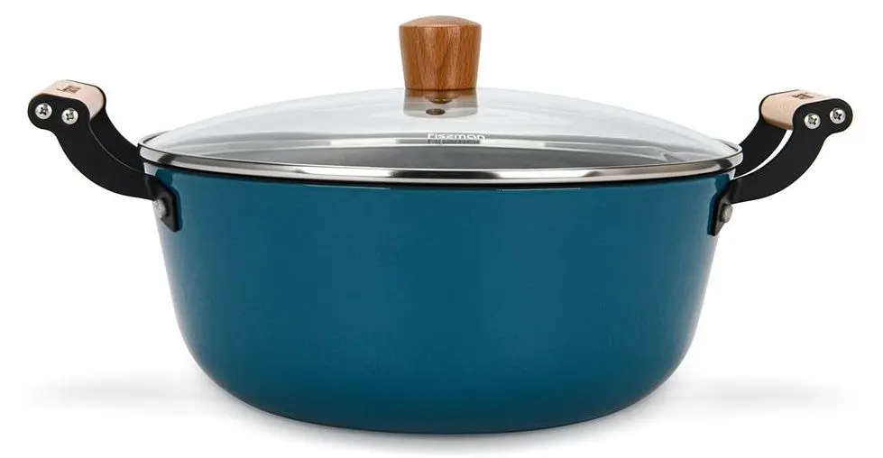 Кастрюля с крышкой Fissman Seagreen 4015 (Turquoise) - 2