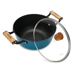 Кастрюля с крышкой Fissman Seagreen 4015 (Turquoise) Thumb