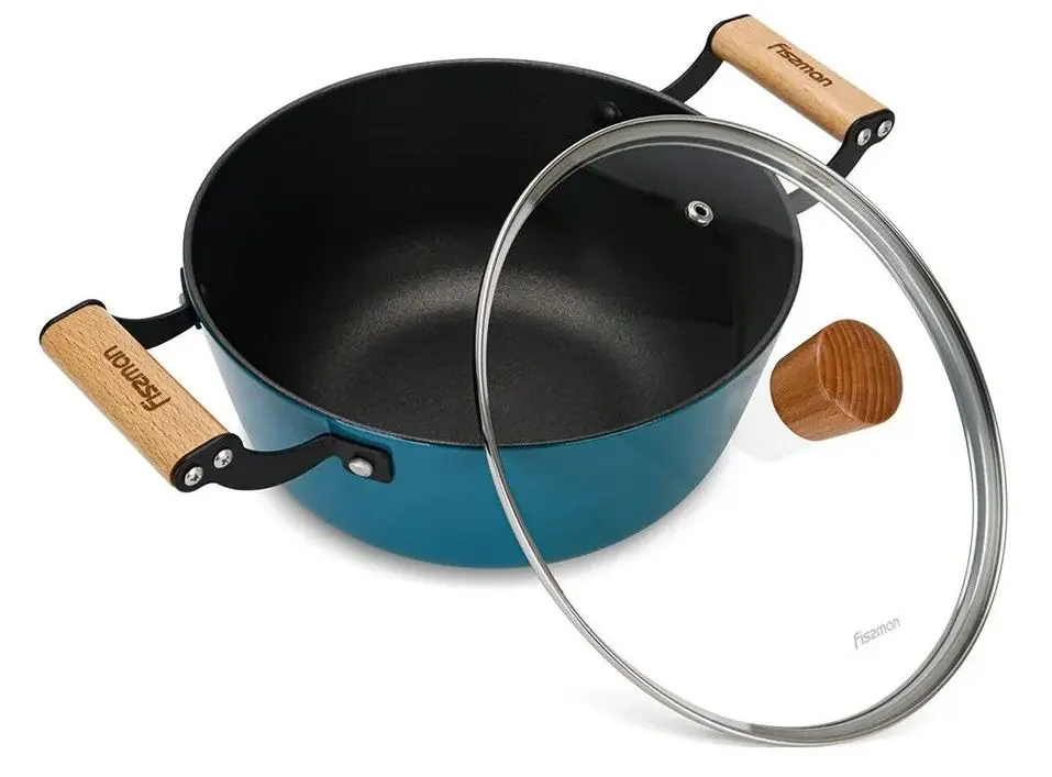 Кастрюля с крышкой Fissman Seagreen 4015 (Turquoise) - 3