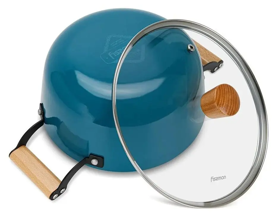 Кастрюля с крышкой Fissman Seagreen 4015 (Turquoise) - 4