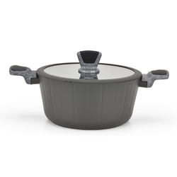 Cratita cu capac Fissman Stella 4286 (Black)