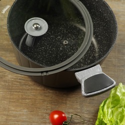 Cratita cu capac Fissman Stella 4286 (Black) Thumb