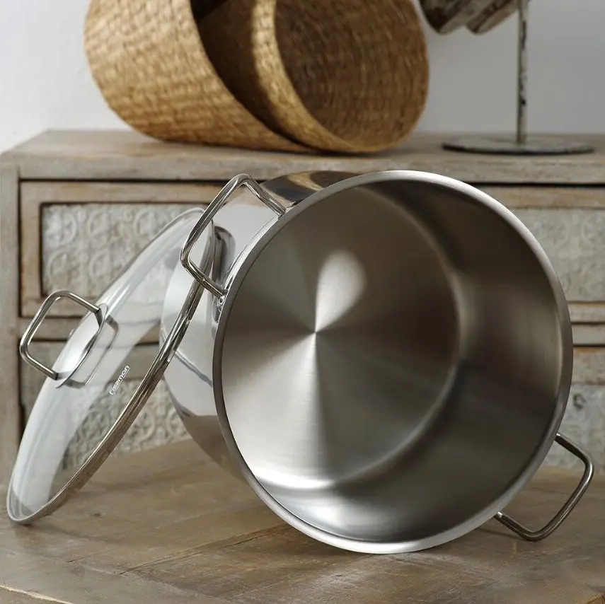 Кастрюля с крышкой Fissman Tahara 5308 (Inox)