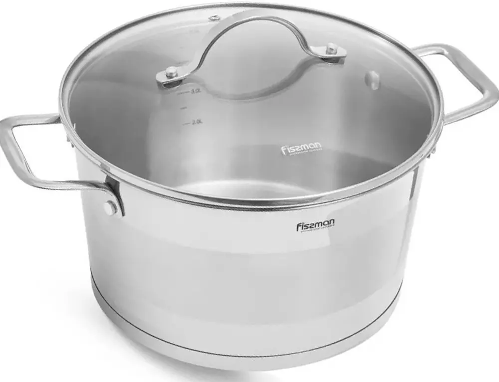 Cratita cu capac Fissman Tierno 5496 5.25L (Inox) - 2