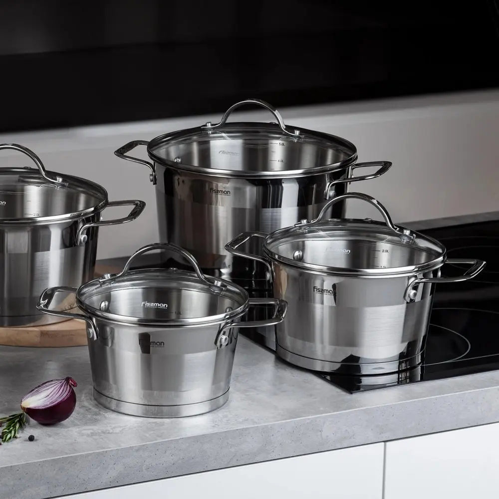 Cratita cu capac Fissman Tierno 5496 5.25L (Inox) - 14