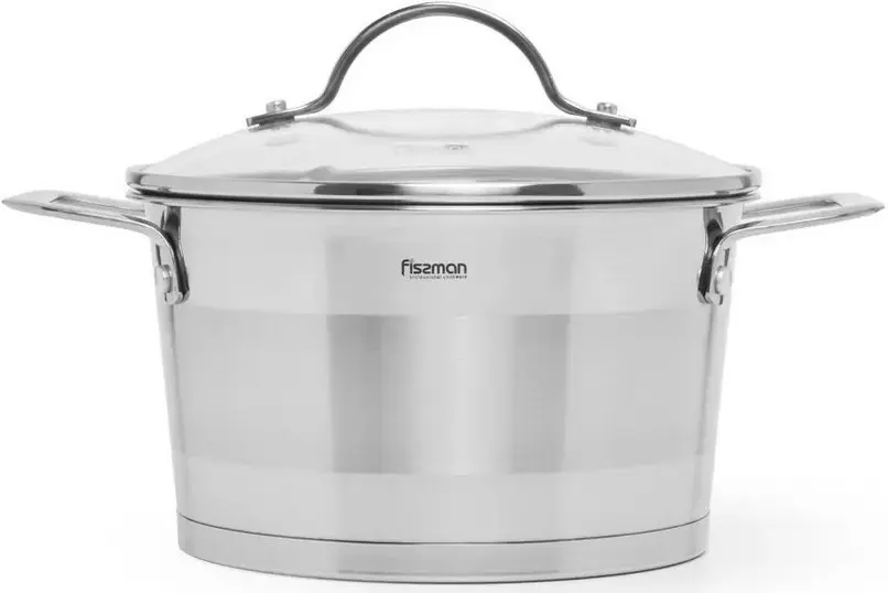 Cratita cu capac Fissman Tierno 5496 5.25L (Inox)