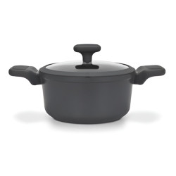 Oala cu capac Fissman Titanium Pro 14584 20cm (Black) Thumb