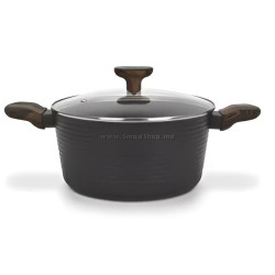 Oala cu capac Fissman Titanium Pro 14585 4.7l (Black)